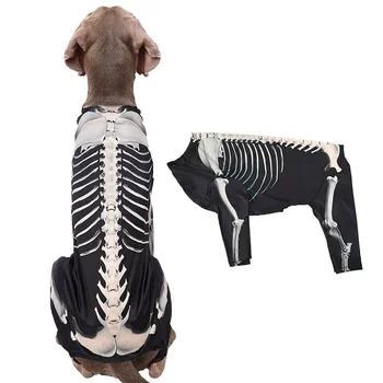 Psa Halloween Oblečenie Lebky Pes sa Premení na Pohodlné a Cool Oblečenie pre Veľké a Stredne veľké Psy domáce zvieratá