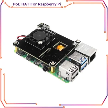 Raspberry Pi POE KLOBÚK IEEE802.3af Štandard v Súlade 5V 2.4 A Výstupné so Chladiaci Ventilátor skratu Ochrana Pi 4B 3B+